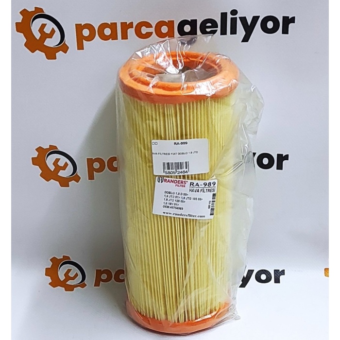 Doblo 1.9 (Turbosuz) Hava Filtresi RA-989
