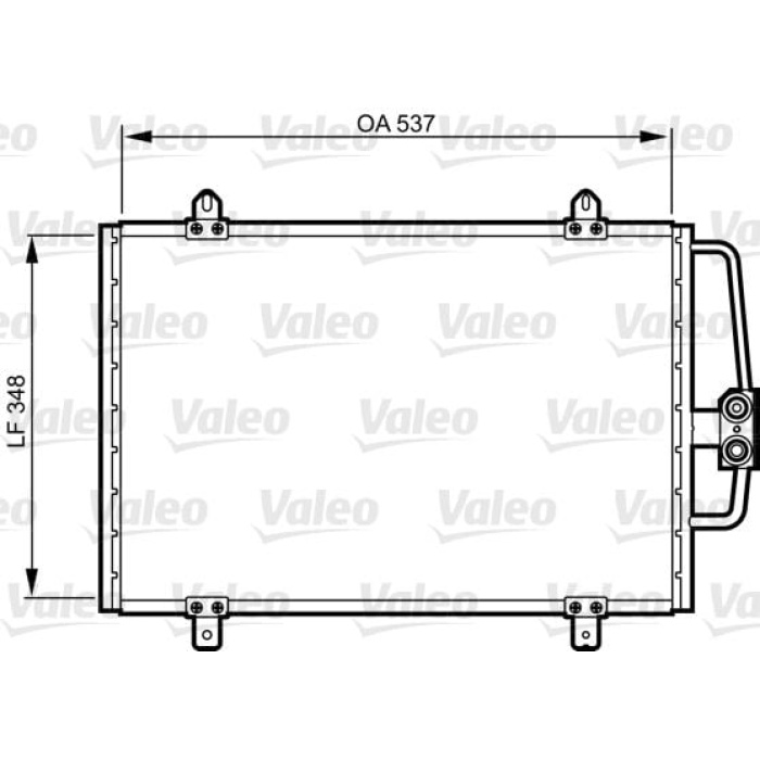 Renault Megane 1995-2008 Arası 1.4 e, 1.9 D Eco, 1.6 i, 2.0 i, 1.9 dT, 1.6 e, 1.9 TDI, 2.0 16V Valeo Marka Klima Radyatörü