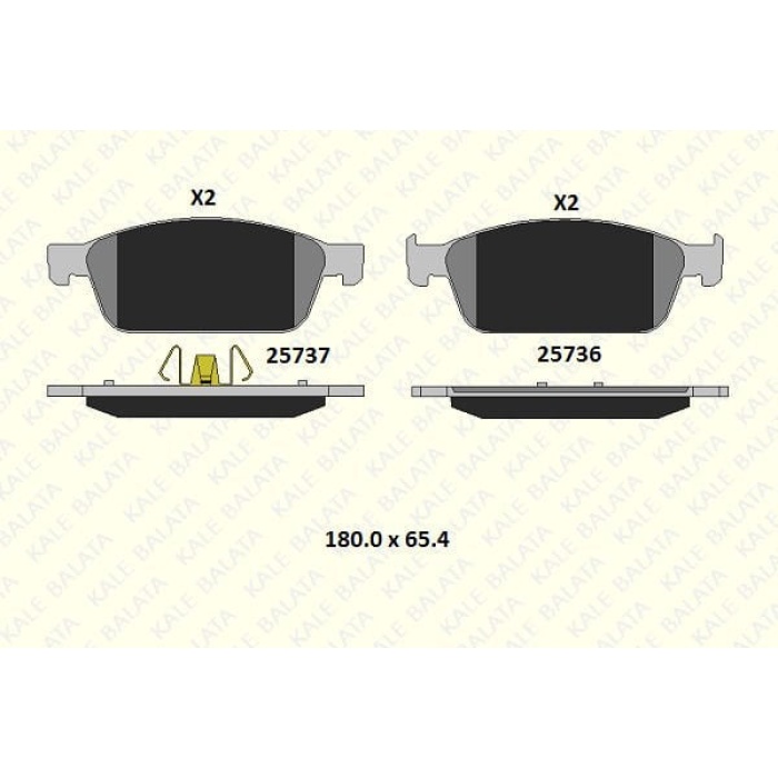 Ford Kuga 2012-2016 Arası 2.0 TDCi 4x4, 2.0 TDCi Kale Marka Ön Balata