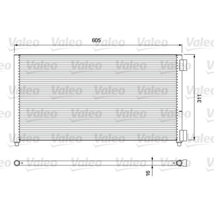 Fiat Doblo 2000-2005 Arası 1.3 JTD 16V, 1.9 JTD Valeo Marka Klima Radyatörü