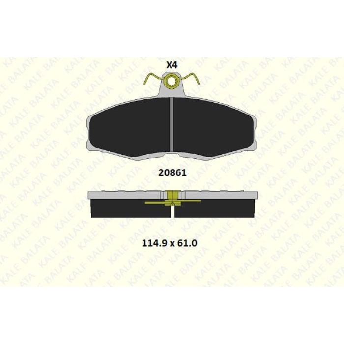 Ford Sierra 1982-1987 Arası 1.6, 1.3 Kale Marka Ön Balata