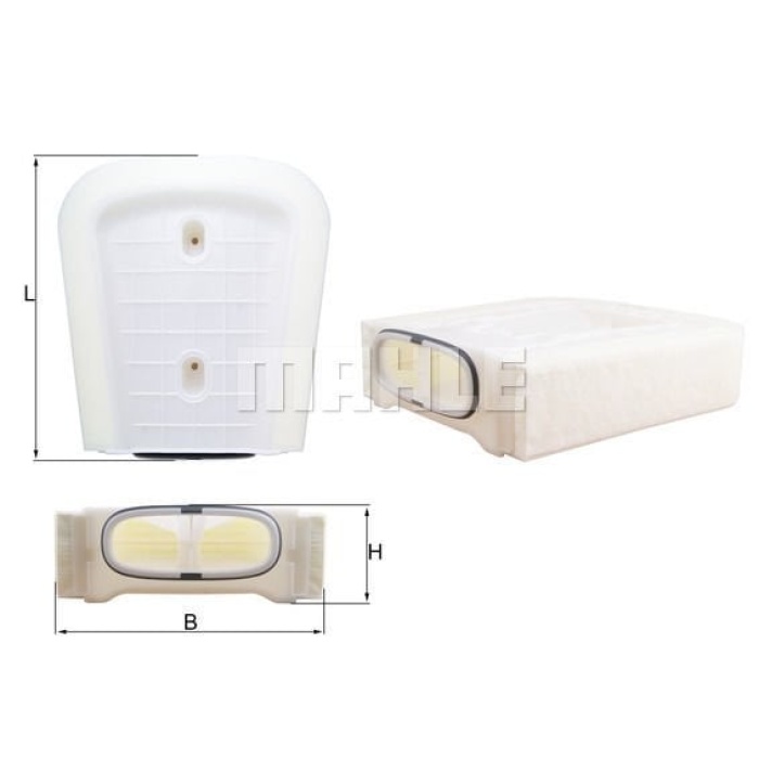 Audi Q8 2018-2022 Arası 55 TFSI Mild Hybrid quattro, RS Mild Hybrid quattro, SQ8 quattro Mahle Marka Hava Filtresi