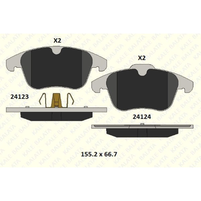 Ford Galaxy 2006-2015 Arası 2.0 TDCi Kale Marka Ön Balata