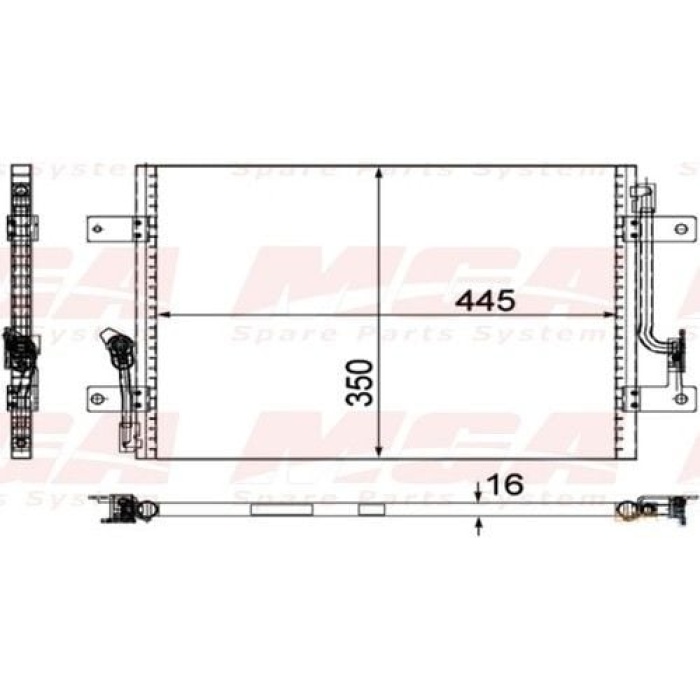 Siena 1.2 8V Klima Radyatörü Mga MGA-82800