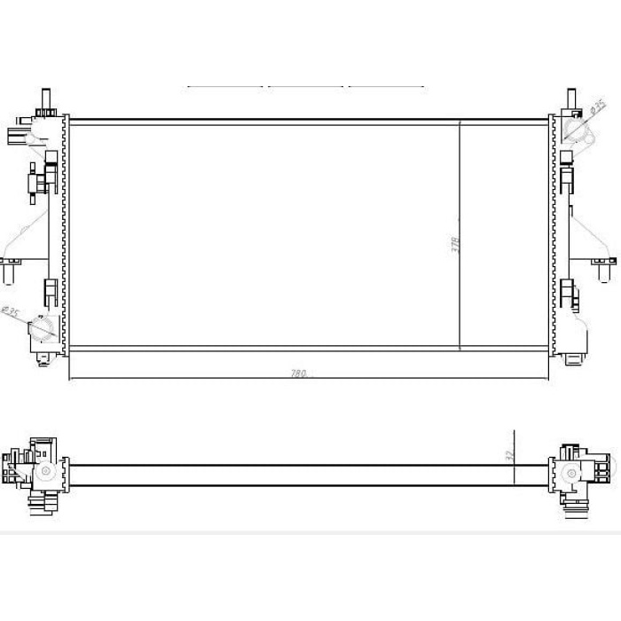 Ducato III 2.3 mjt Su Radyatörü Mga MGA-80107