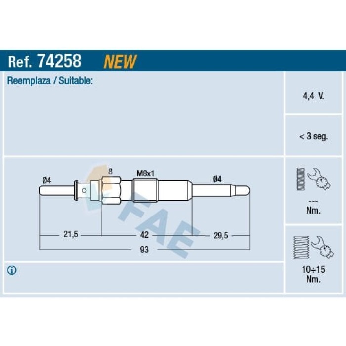Opel Antara 2006-2010 Arası 2.0 CDTI 4x4, 2.0 CDTI FAE Marka Kızdırma Bujisi