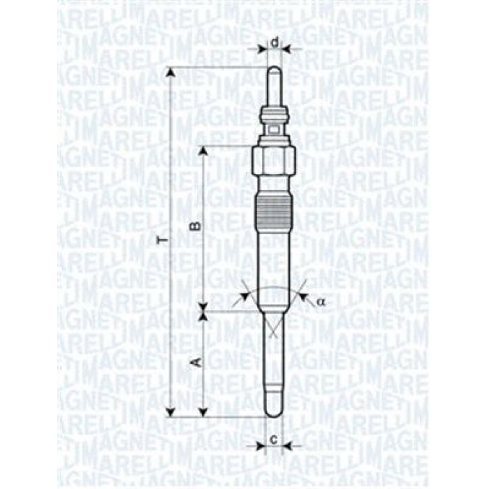 Ford Scorpio 1994-1998 Arası 2.5 TD Magneti Marelli Marka Kızdırma Bujisi