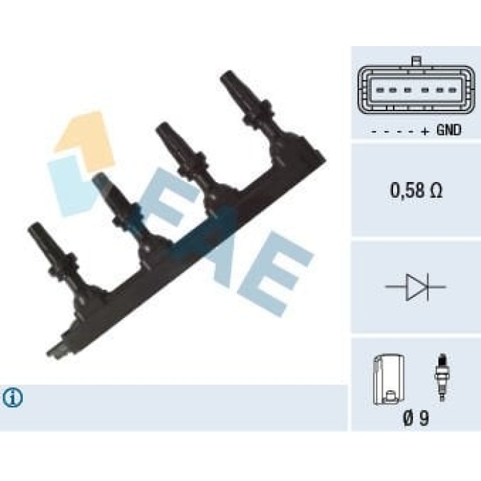 Peugeot 301 2012-2016 Arası 1.6 VTi 115 FAE Marka Ateşleme Bobini
