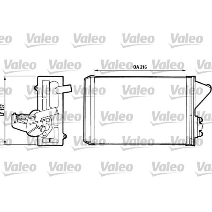 Fiat Uno 1983-2013 Arası 45 0.9, 45 1.0, 70 1.3, 60 Diesel 1.7, 1.3 Turbo i.e., 55 1.1, 1.3 Super Diesel, 60 1.1 Valeo Marka Kalorifer Radyatörü