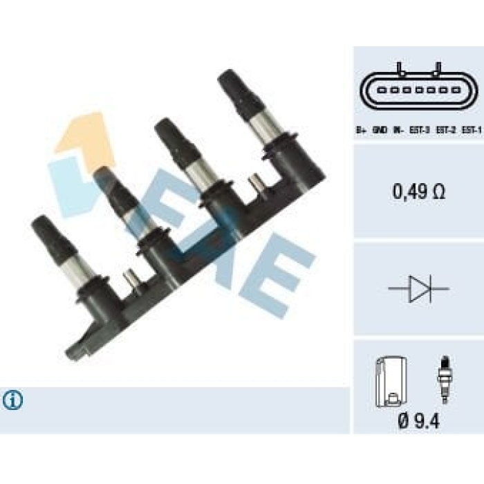 Opel Mokka 2012-2016 Arası 1.6 FAE Marka Ateşleme Bobini