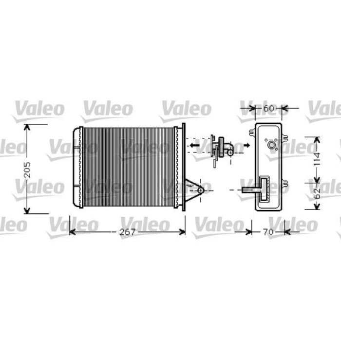 Fiat Palio 1996-2000 Arası 1.2, 1.7 TD, 1.6 16V Valeo Marka Kalorifer Radyatörü