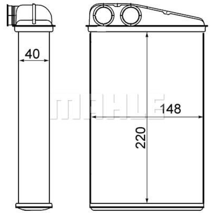 Renault Scenic 2003-2010 Arası 1.9 dCi, 1.6 Hi-Flex, 2.0 Mahle Marka Kalorifer Radyatörü