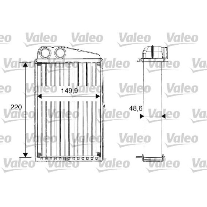 Renault Megane 2001-2012 Arası 1.6 16V, 1.9 dCi, 2.0 16V, 1.5 dCi, 1.4 16V Valeo Marka Kalorifer Radyatörü