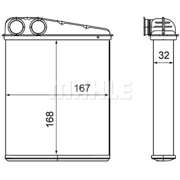 Renault Clio 2005-2014 Arası 1.5 dCi Mahle Marka Kalorifer Radyatörü