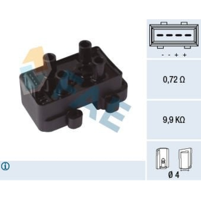 Renault Clio 1990-2016 Arası 1.2, 2.0 16V Sport FAE Marka Ateşleme Bobini