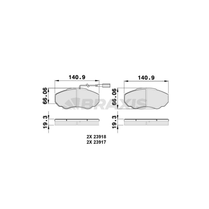 Fiat Ducato 2002-2006 Arası 2.3 JTD Braxis Marka Ön Balata
