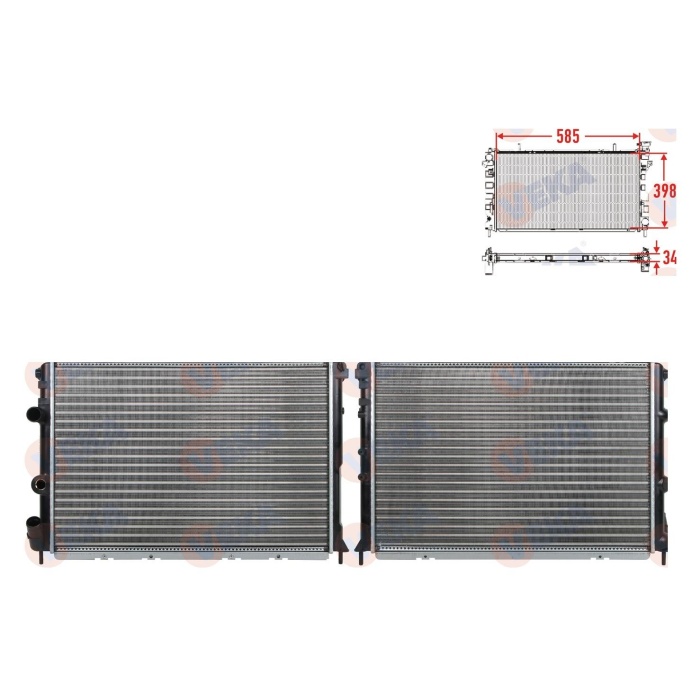 Megane 1.6 16V 98-02 Su Radyatörü Klimalı MGA MGA-87030