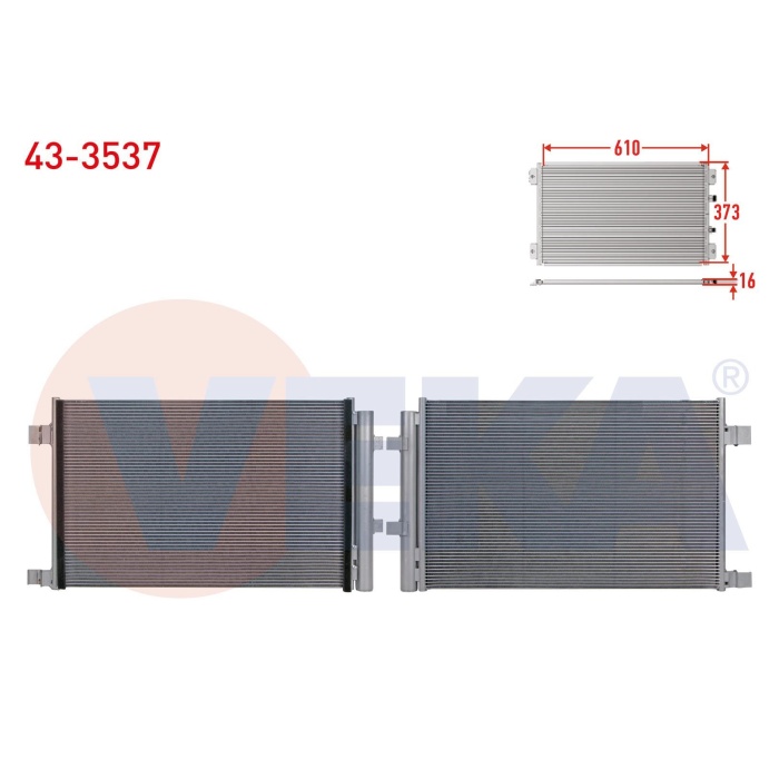 Megane IV 1.5 dci Euro6 Klima Radyatörü Veka 43-3537