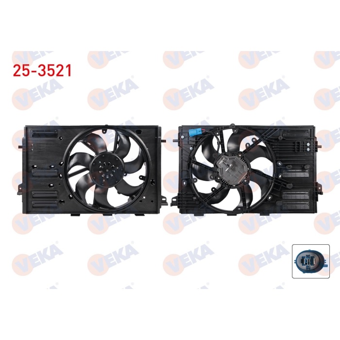 Megane IV 1.5 dci Euro6 Fan Motoru Davlumbazlı Veka 25-3521
