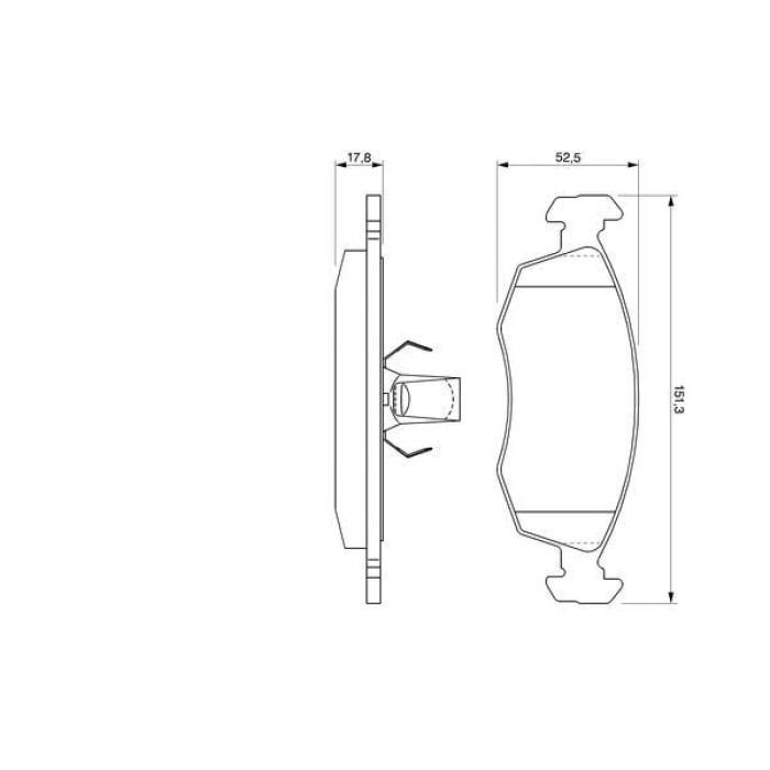 Fiat Albea 1996-2016 Arası 1.2 Bosch Marka Ön Balata