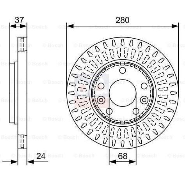 Megane IV 1.5 Blue Dci Ön Fren Diski Bosch BOS-0986479W70