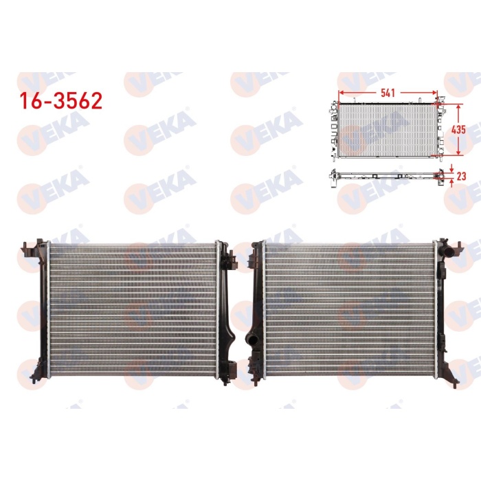 Megane IV 1.6 H4M Su Radyatörü Veka 16-3562