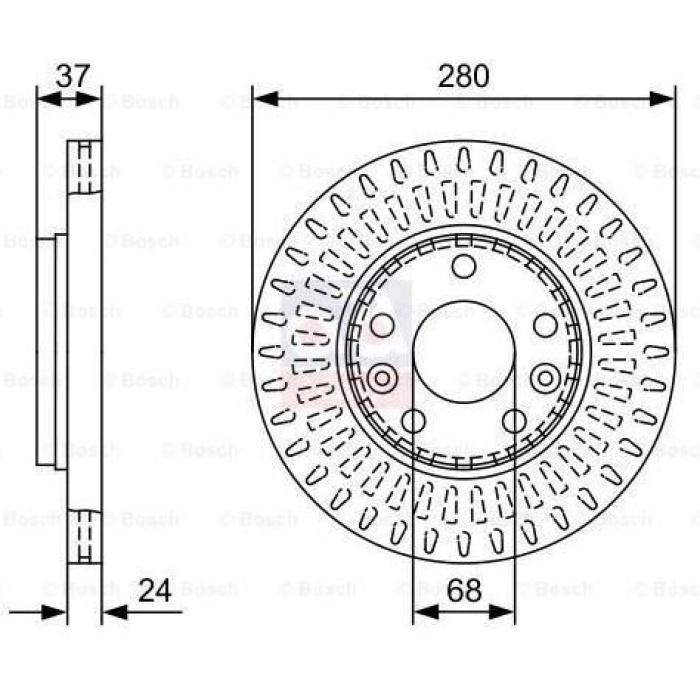Megane IV 1.5 Ön Fren Diski Bosch BOS-0986479W70