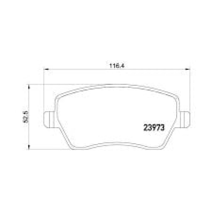 Megane IV 1.5 Ön Fren Balatası Mga APT-AP3357