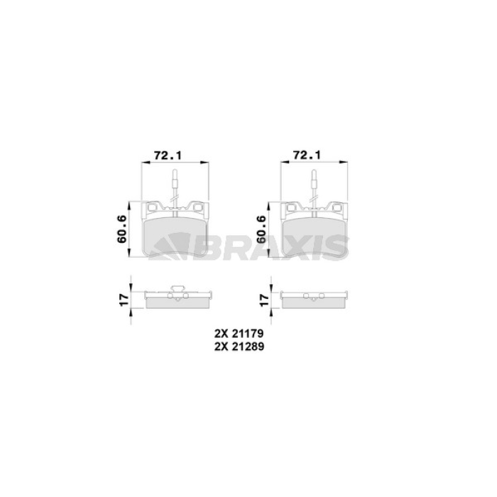 Citroen Ax 1986-1998 Arası 10, 11 Braxis Marka Ön Balata