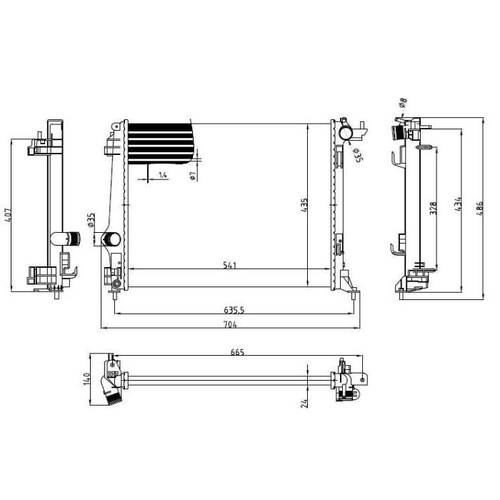 Megane IV 1.2 Tce Su Radyatörü Mga MGA-80486