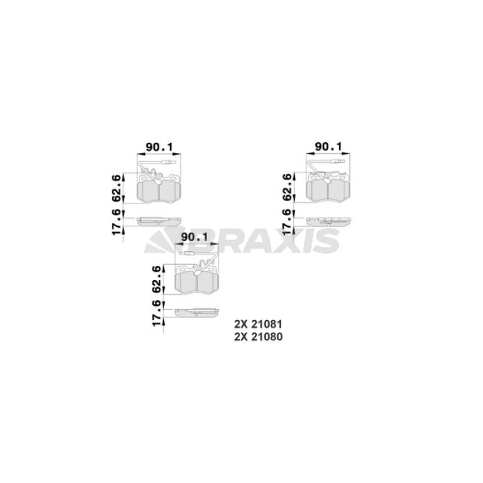 Citroen Ax 1986-1998 Arası 1.4 GTi Braxis Marka Ön Balata