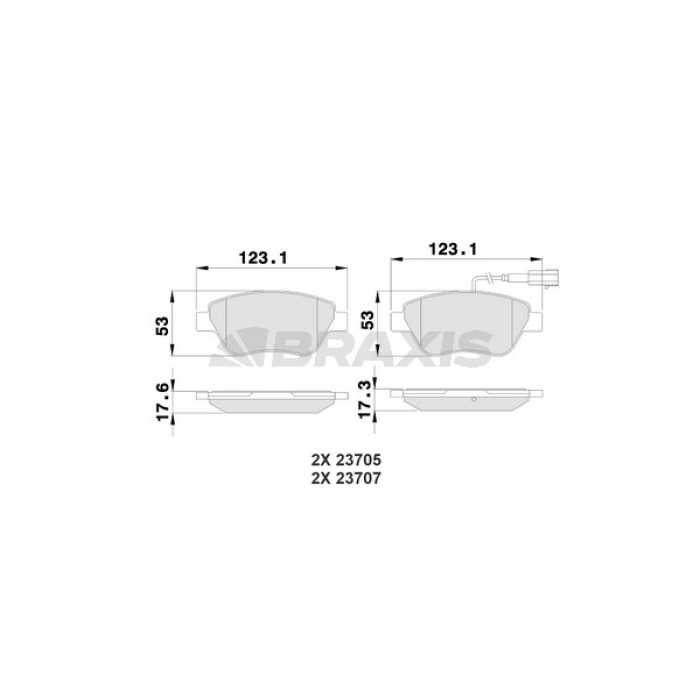 Citroen Nemo 2008-2013 Arası 1.3 HDi 75 Braxis Marka Ön Balata
