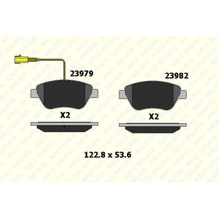 Citroen Nemo 2008-2013 Arası 1.3 HDi 75 Kale Marka Ön Balata