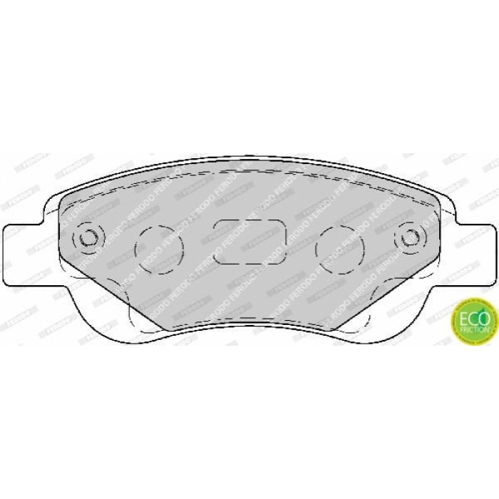 Citroen C1 2005-2018 Arası 1.4 HDi, 1.0, 1.0 VTi 68, 1.2 VTi 82, 1.0 VTi 72 Ferodo Marka Ön Balata