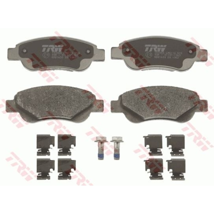 Citroen C1 2005-2018 Arası 1.4 HDi, 1.0, 1.0 VTi 68, 1.2 VTi 82, 1.0 VTi 72 TRW Marka Ön Balata