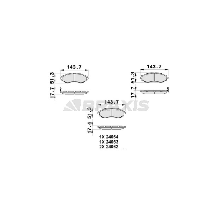 Chevrolet Evanda 2005-2009 Arası 2.0 Braxis Marka Ön Balata