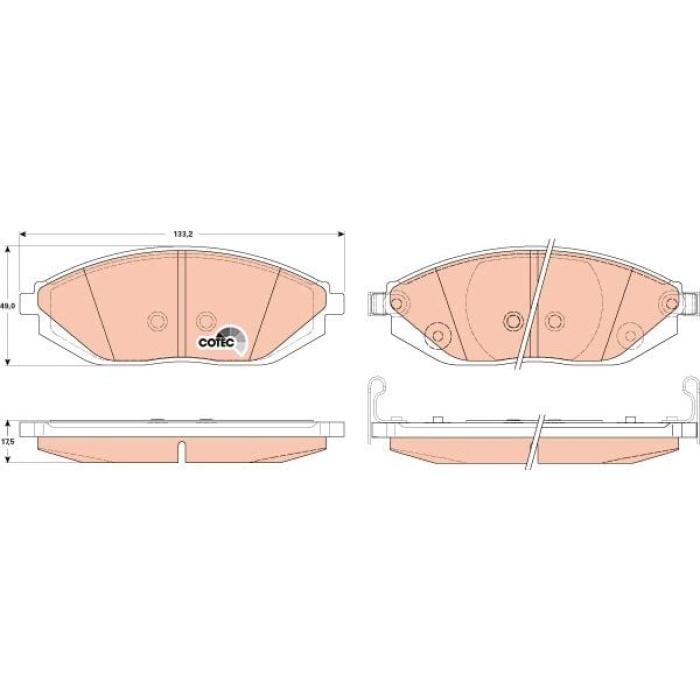 Chevrolet Spark 2009-2013 Arası 1.0, 1.2, 1.2 LPG, 1.0 LPG TRW Marka Ön Balata