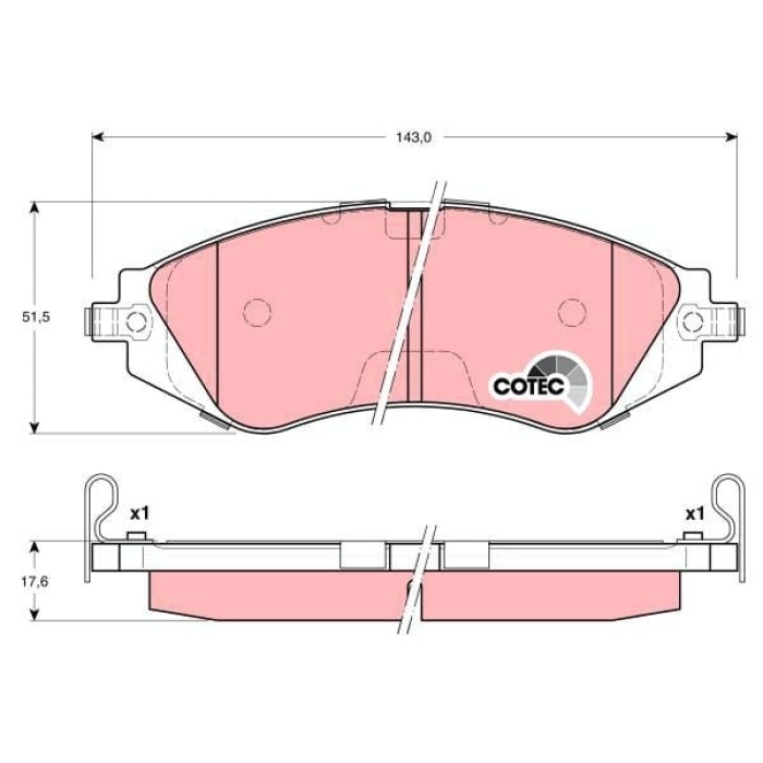 Chevrolet Rezzo 2005-2009 Arası 1.6 TRW Marka Ön Balata