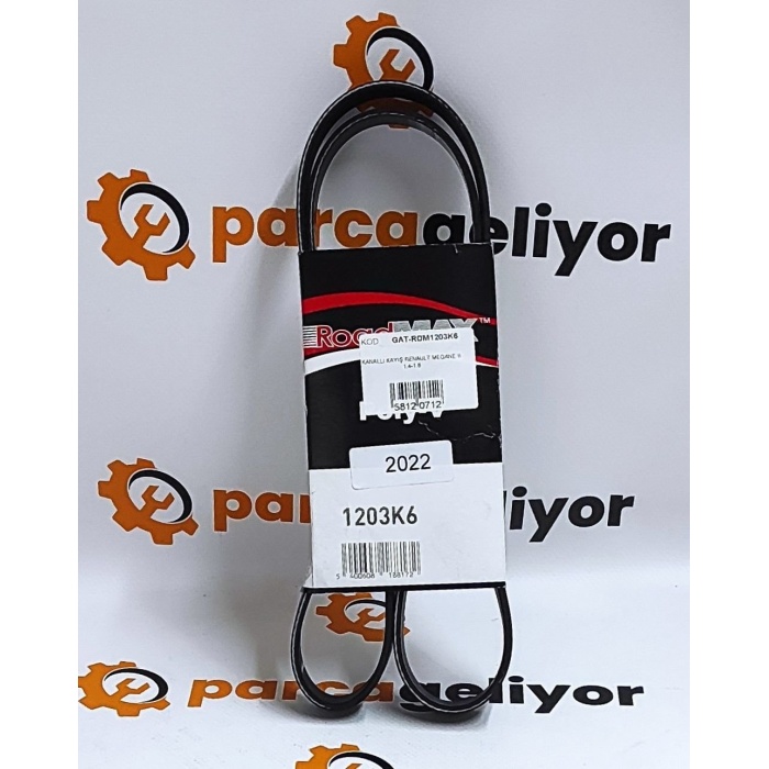 Megane III 1.5 V Kayışı Roadmax 6PK1203 GAT-RDM1203K6