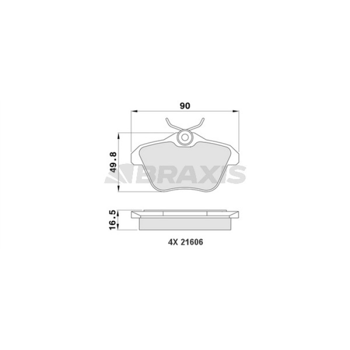 Alfa Romeo 166 1998-2007 Arası 2.0 T.Spark Braxis Marka Arka Balata