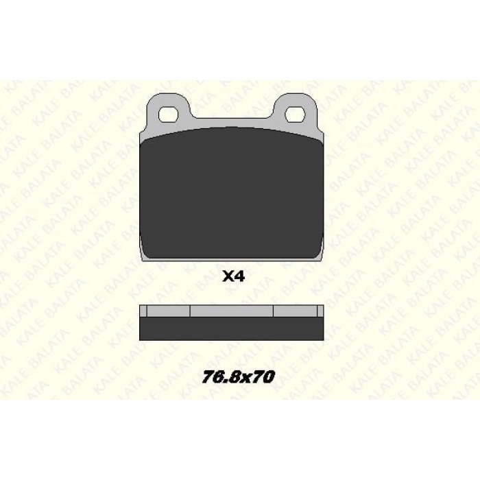 Alfa Romeo Gt 1963-1977 Arası V 2000 Kale Marka Ön Balata