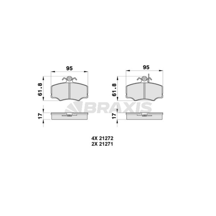 Alfa Romeo 33 1990-1994 Arası 1.7 i.e., 1.7 16V, 1.7 i.e. 4x4, 1.4 i.e. Braxis Marka Ön Balata