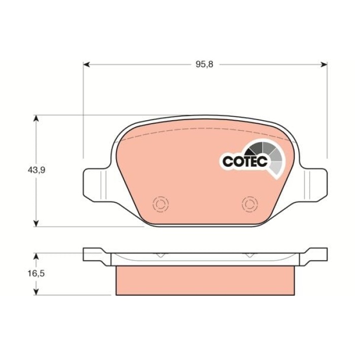 Alfa Romeo 156 1997-2006 Arası 1.6 16V T.SPARK, 1.6 16V T.SPARK. TRW Marka Arka Balata