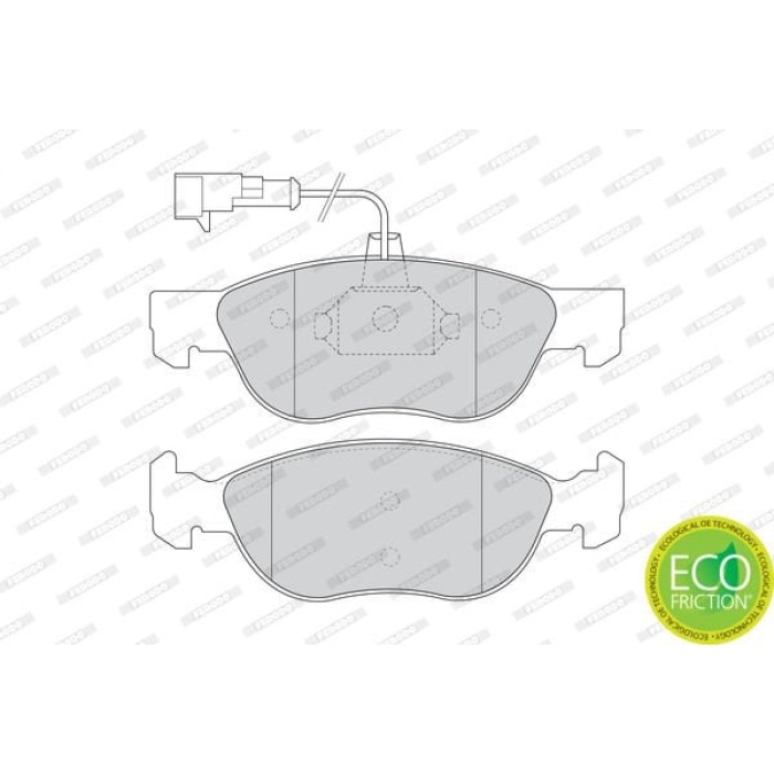 Alfa Romeo 146 1994-2001 Arası 1.9 TD, 1.8 i.e. 16V T.S., 1.4 i.e. 16V T.S., 1.6 i.e. 16V T.S. Ferodo Marka Ön Fişli Balata