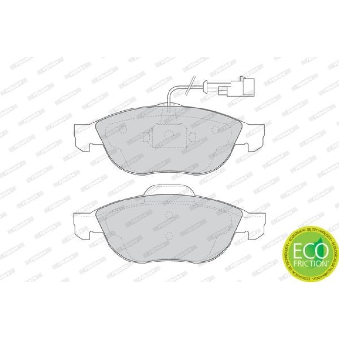 Alfa Romeo 156 1997-2006 Arası 1.6 16V T.SPARK, 1.9 JTD, 1.6 16V T.SPARK., 1.8 16V T.SPARK Ferodo Marka Ön Fişli Balata
