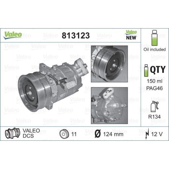 Alfa Romeo Brera 2006-2011 Arası 2.4 JTDM 20V Valeo Marka Klima Kompresörü