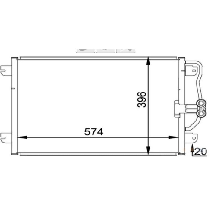 Klima Radyatörü Megane  1.6 8v Mga Marka MGA-82120