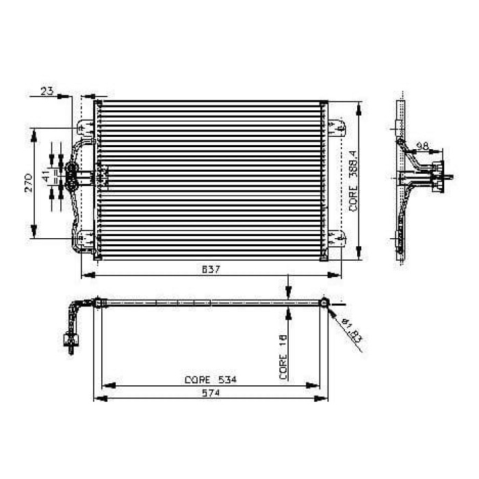 Klima Radyatörü Megane  1.6 8v Kale Marka Orijinal Üretici KAL-050ABC020
