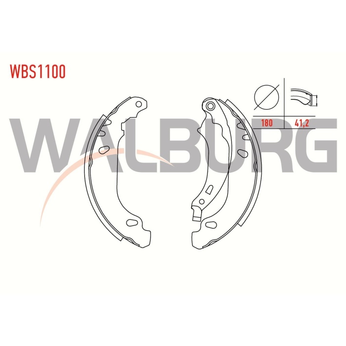 Clio II 1.6 16V (Abssiz) Arka Fren Balatası Walburg WBS1100