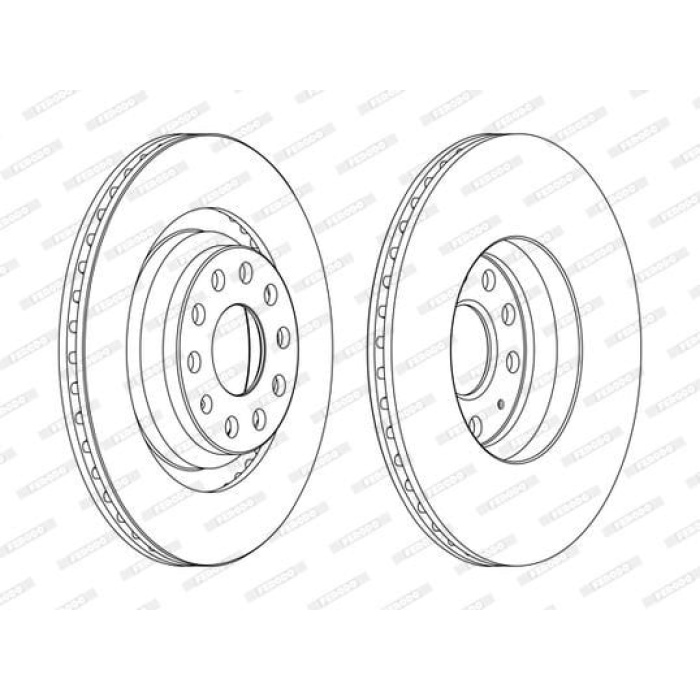 Volkswagen Scirocco 2008-2017 Arası 2.0 R Ferodo Marka Arka Fren Diski